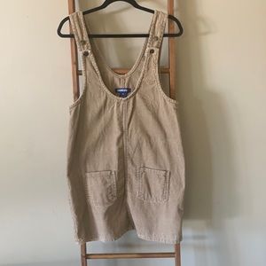 Blue spice corduroyed overall dress